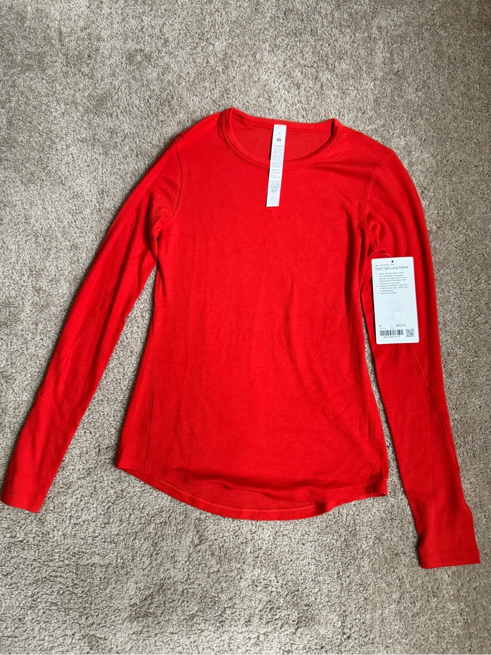 Lululemon Hold Tight Long Sleeve Size 6